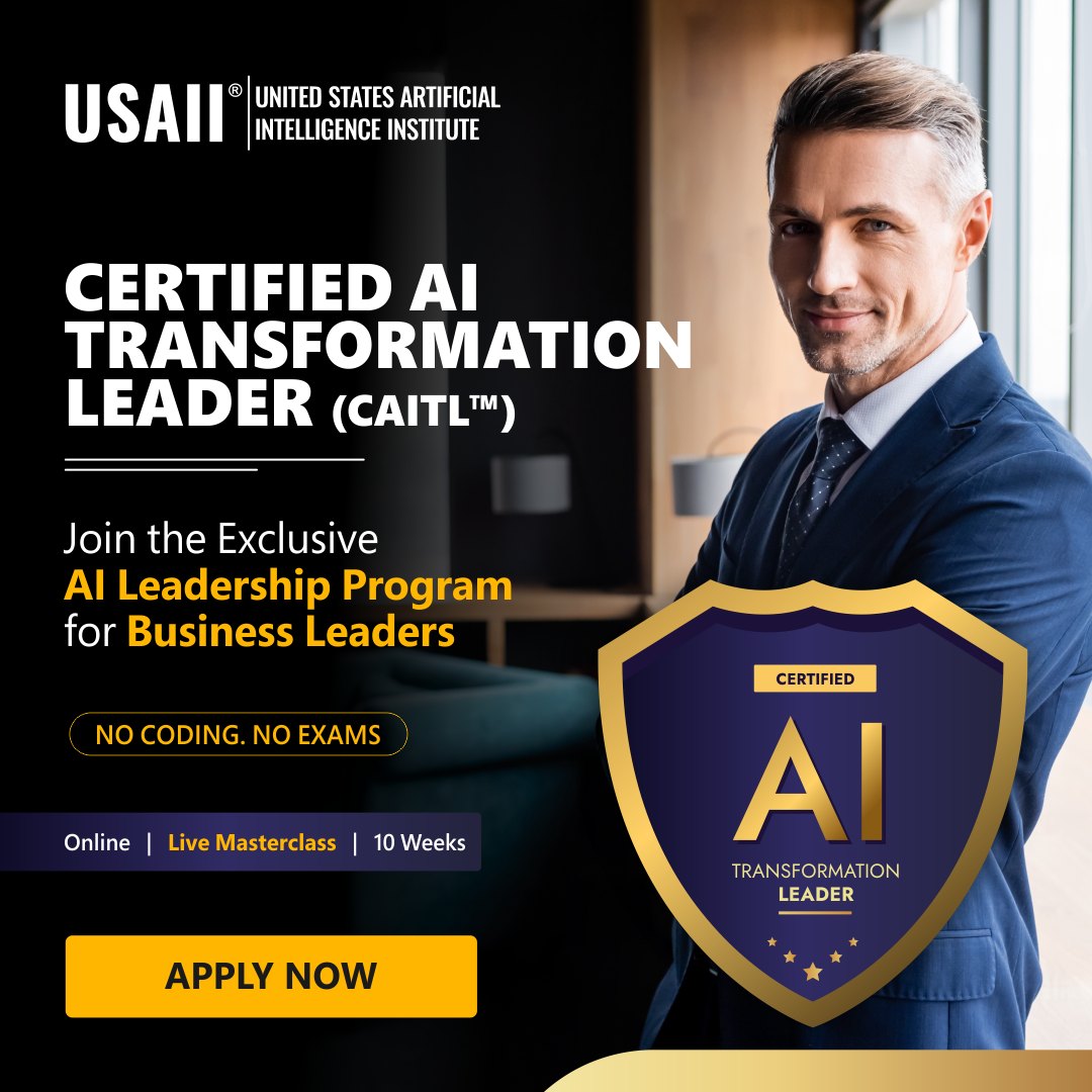 AI Leadership Certification Program 2024 - USAII