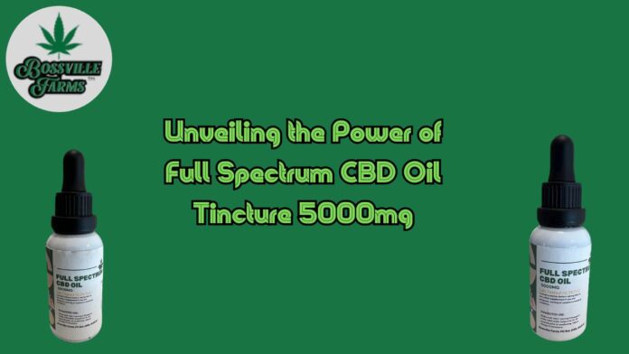 full spectrum CBD oil tincture 5000mg